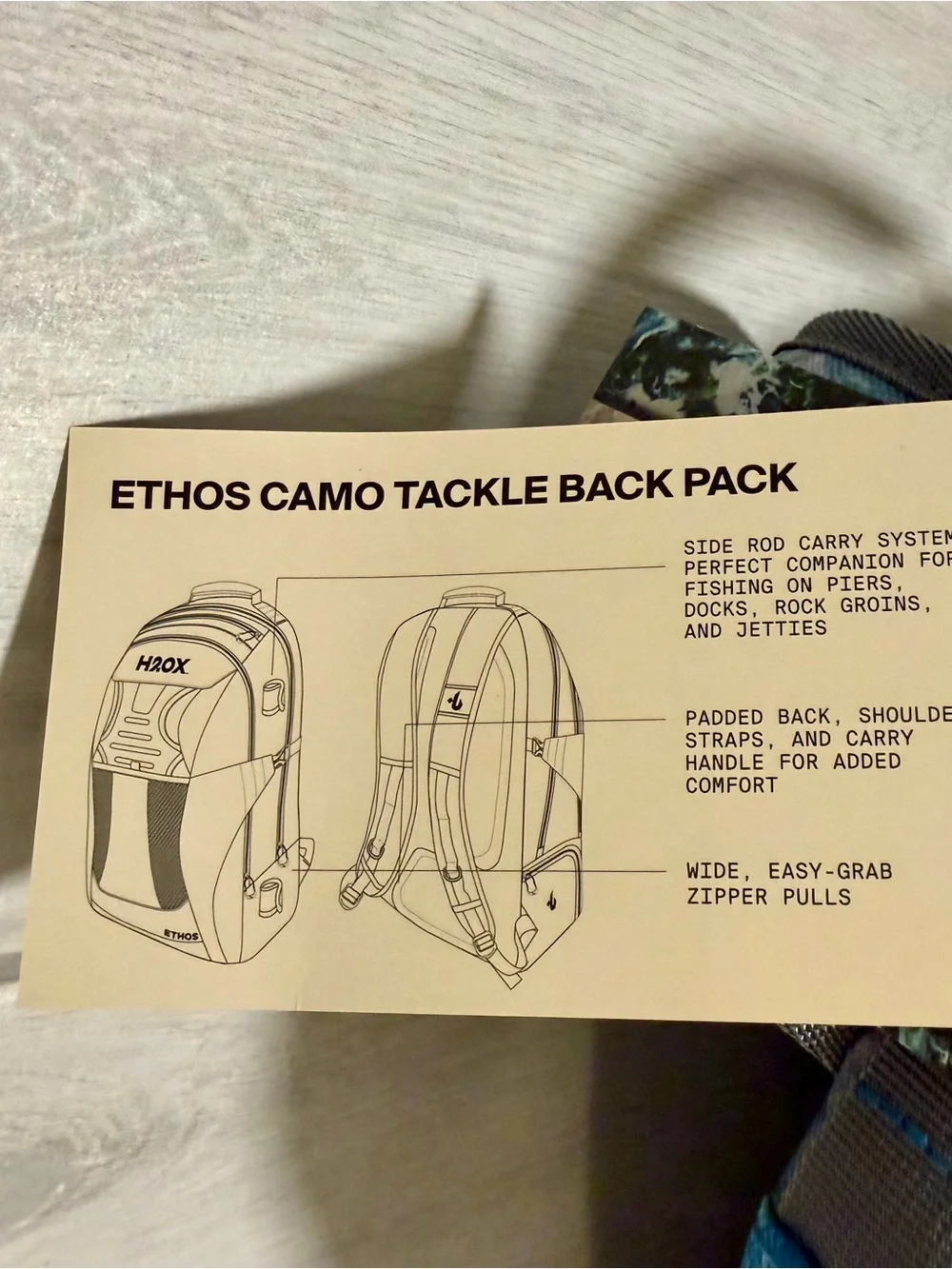 H2OX Ethos Camo Soft Tackle Storage Pack